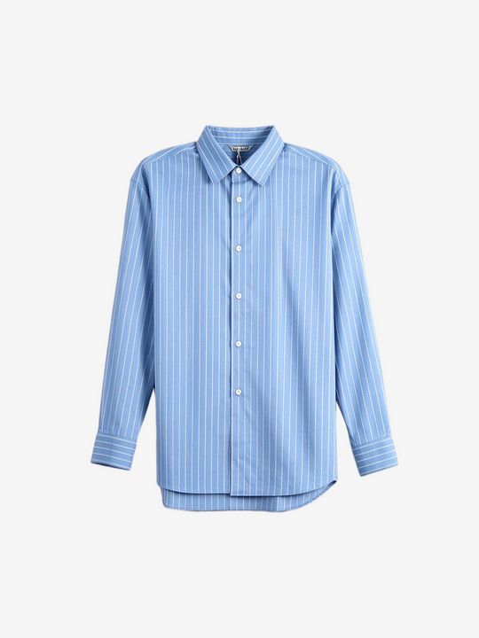 Blue shirt, front view