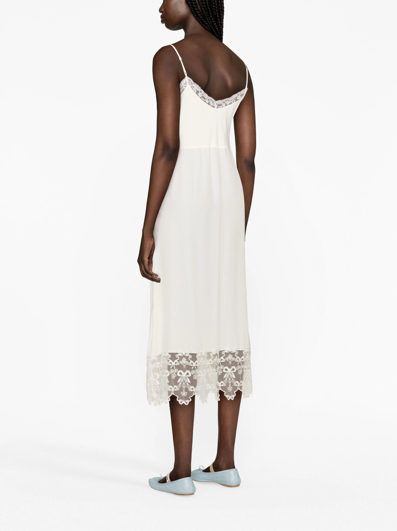 SIMONE ROCHA - Women W/Lace Trim Slip Dress