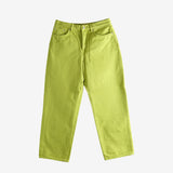 Green jeans,front view