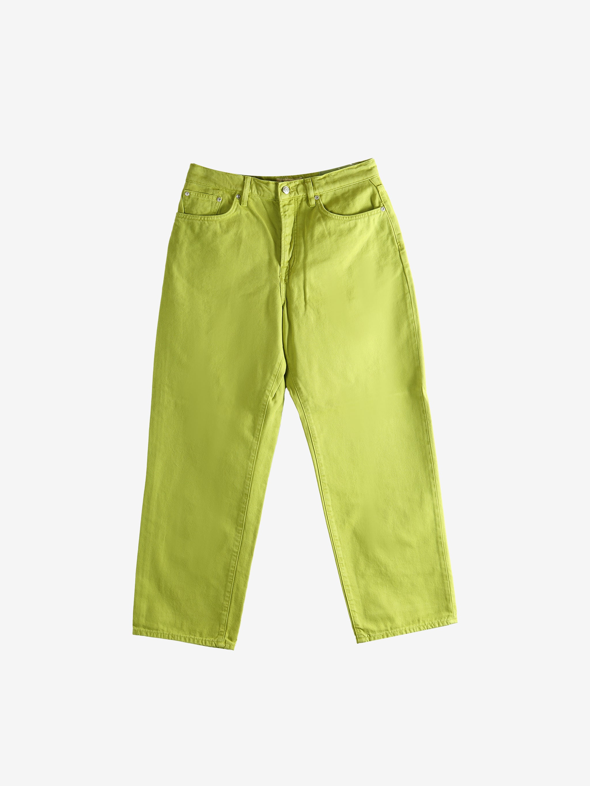 Green jeans,front view