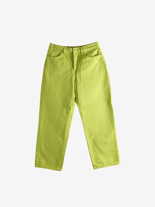 Green jeans,front view