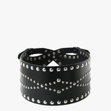 Black accessories, front view