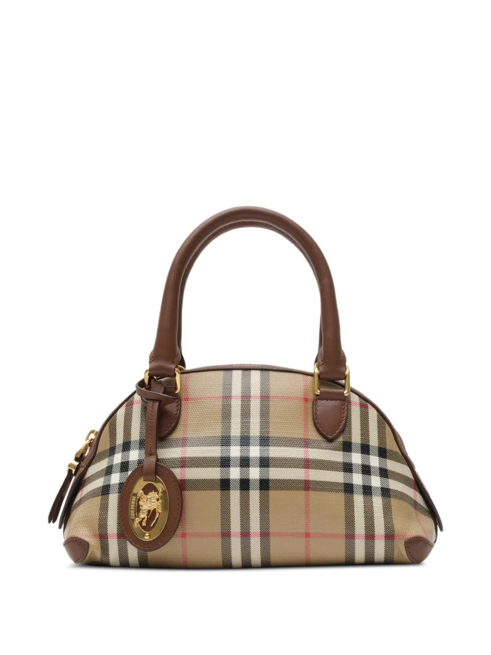 Tan bag, front view
