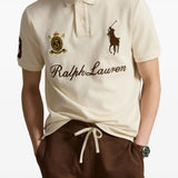 Tan shirt worn by a person, showing the shirt fit