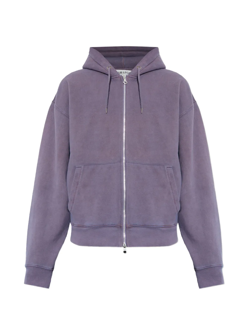 purple hoodie , front view