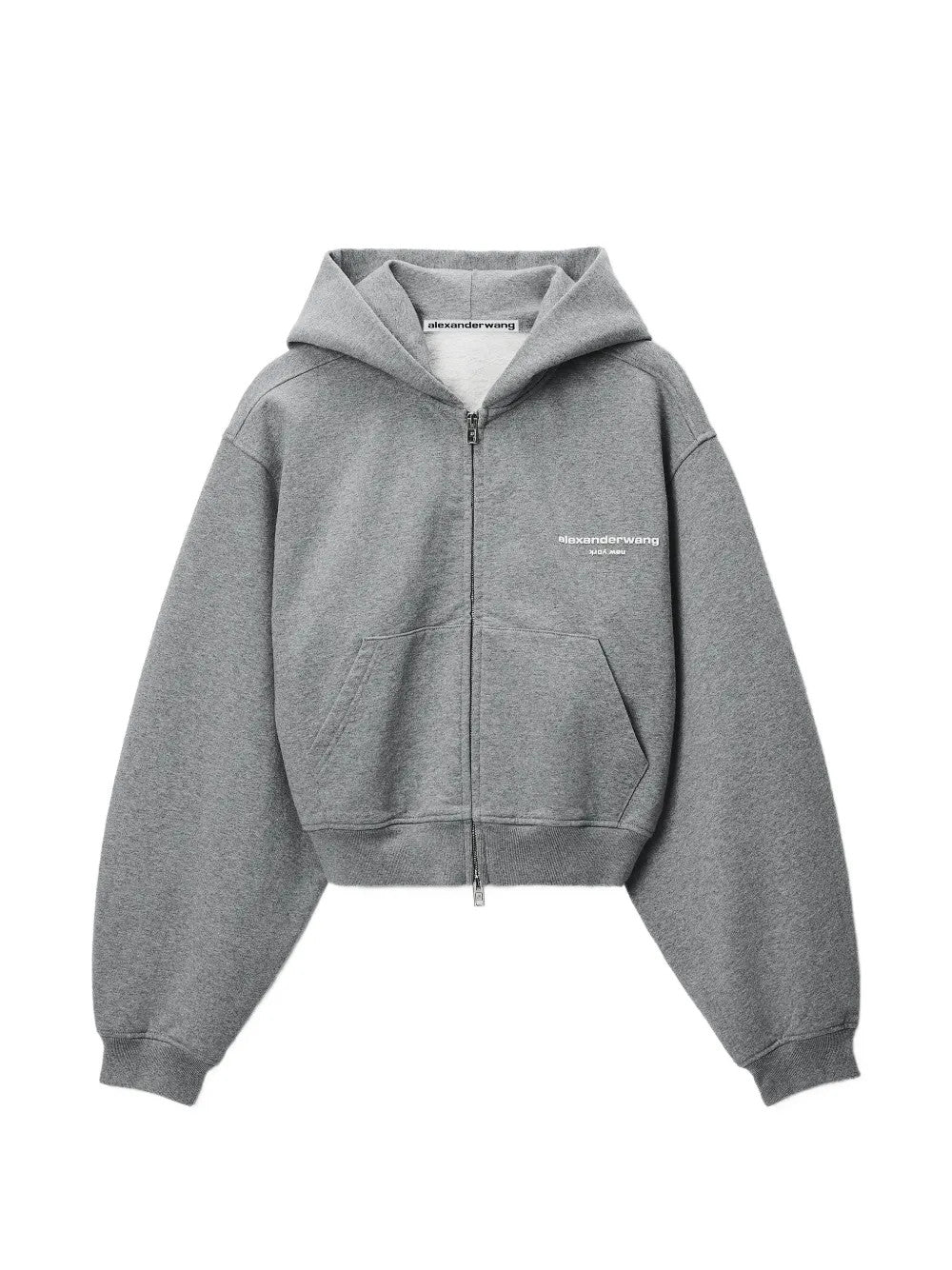 Grey hoodie, front view