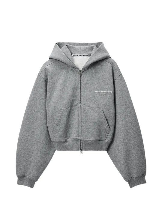 Grey hoodie, front view
