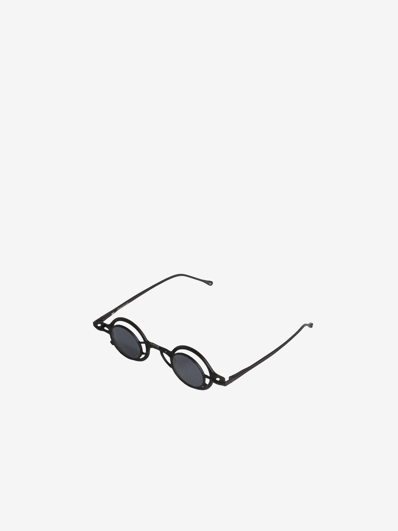 RIGARDS X ZIGGY CHEN Pure Titanium Clip-on Sunglasses Matte Black+Black/Clear+D.Gray Lens/Matte