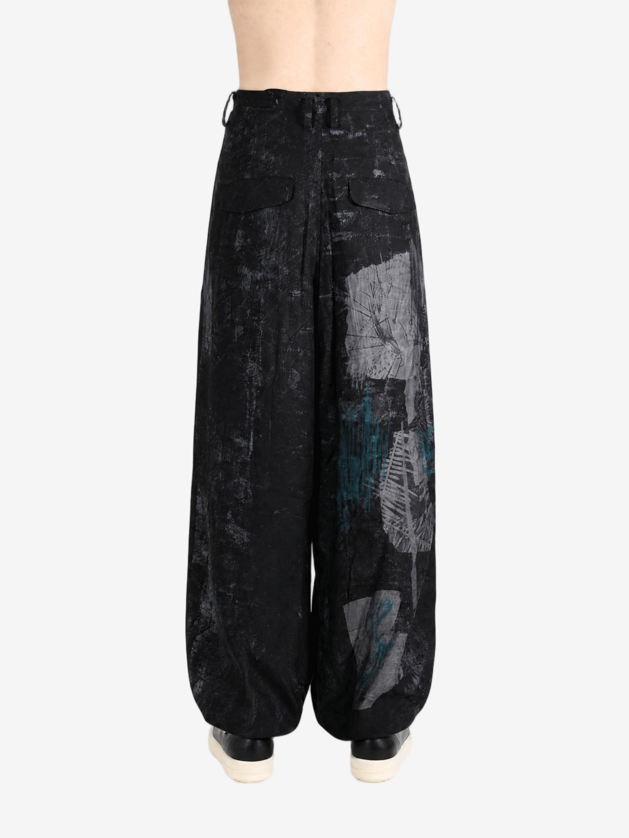 Black pants, full body view
