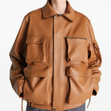 Brown jacket, front view