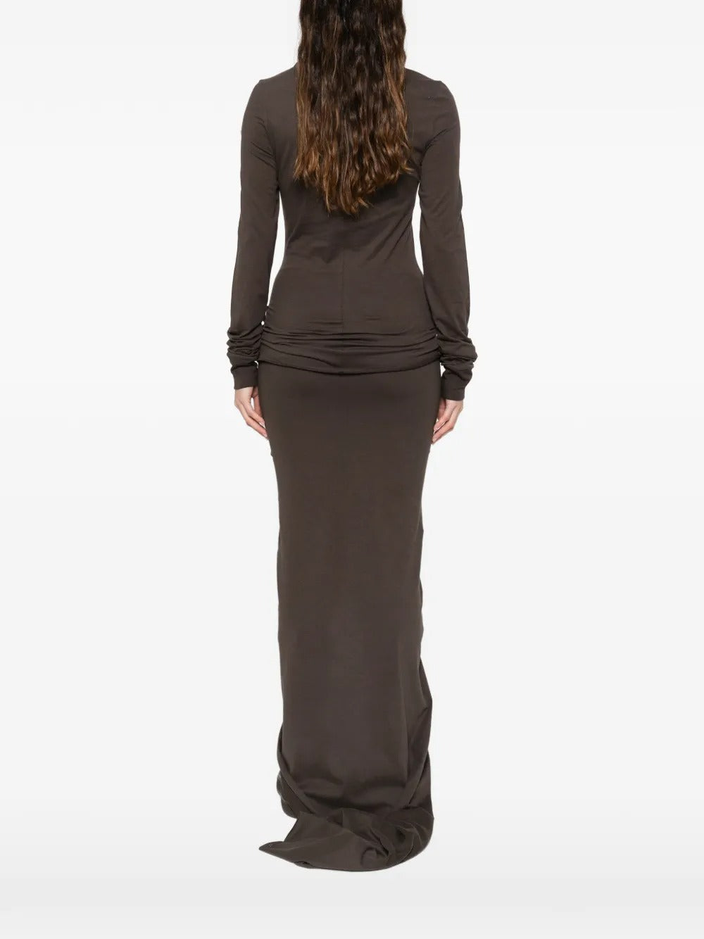 Brown skirts, full body view