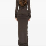 Brown skirts, full body view