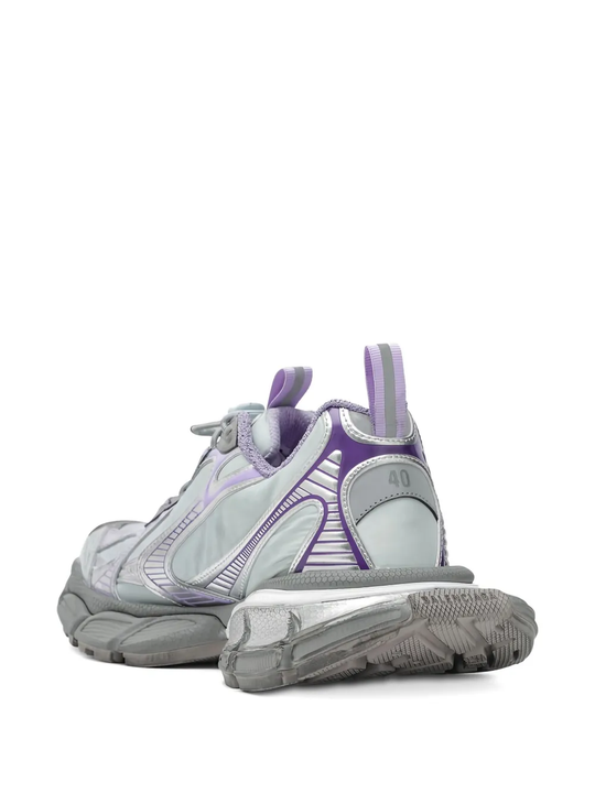 Grey sneakers, side view