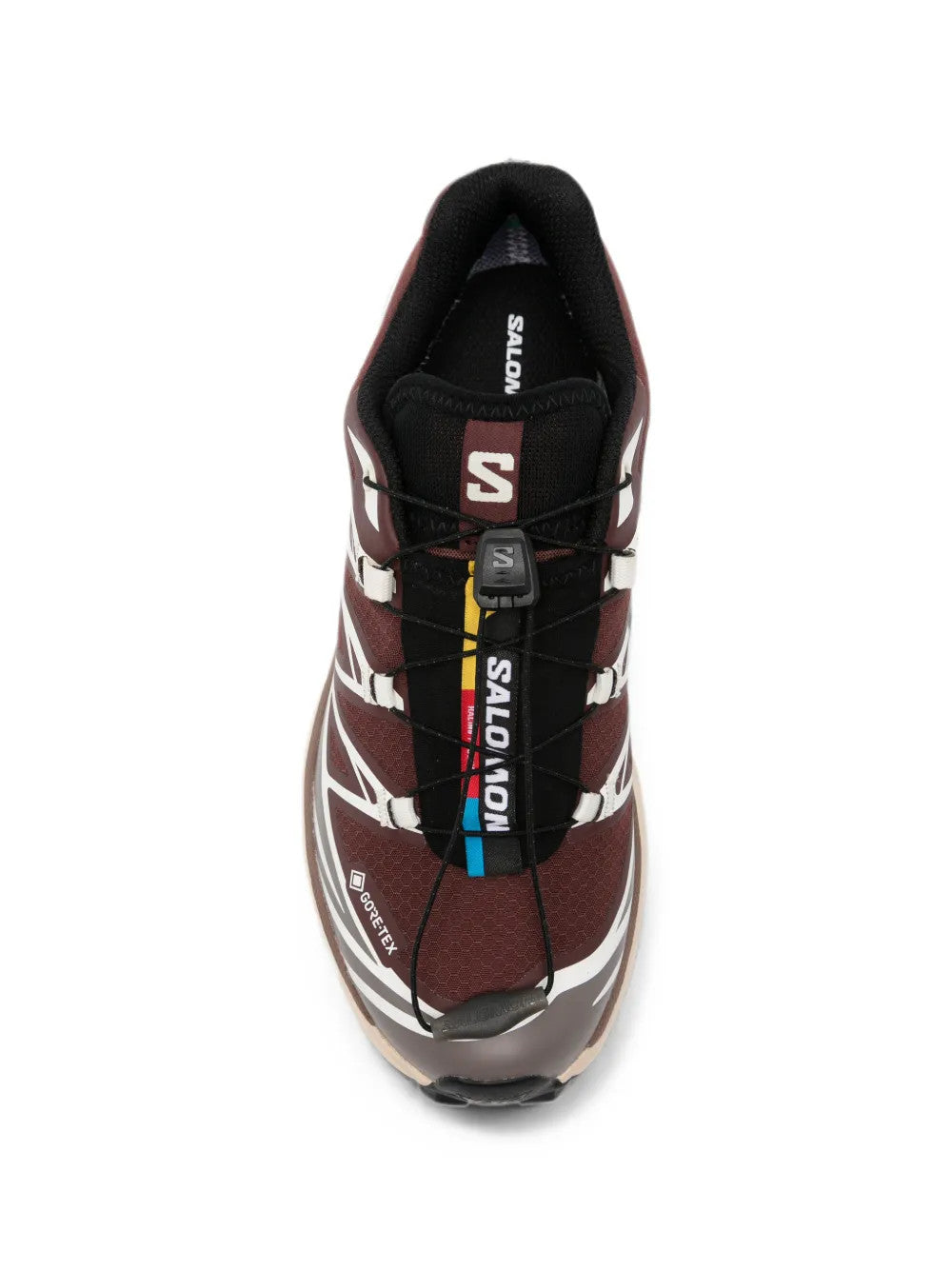 Burgundy shoes, front view