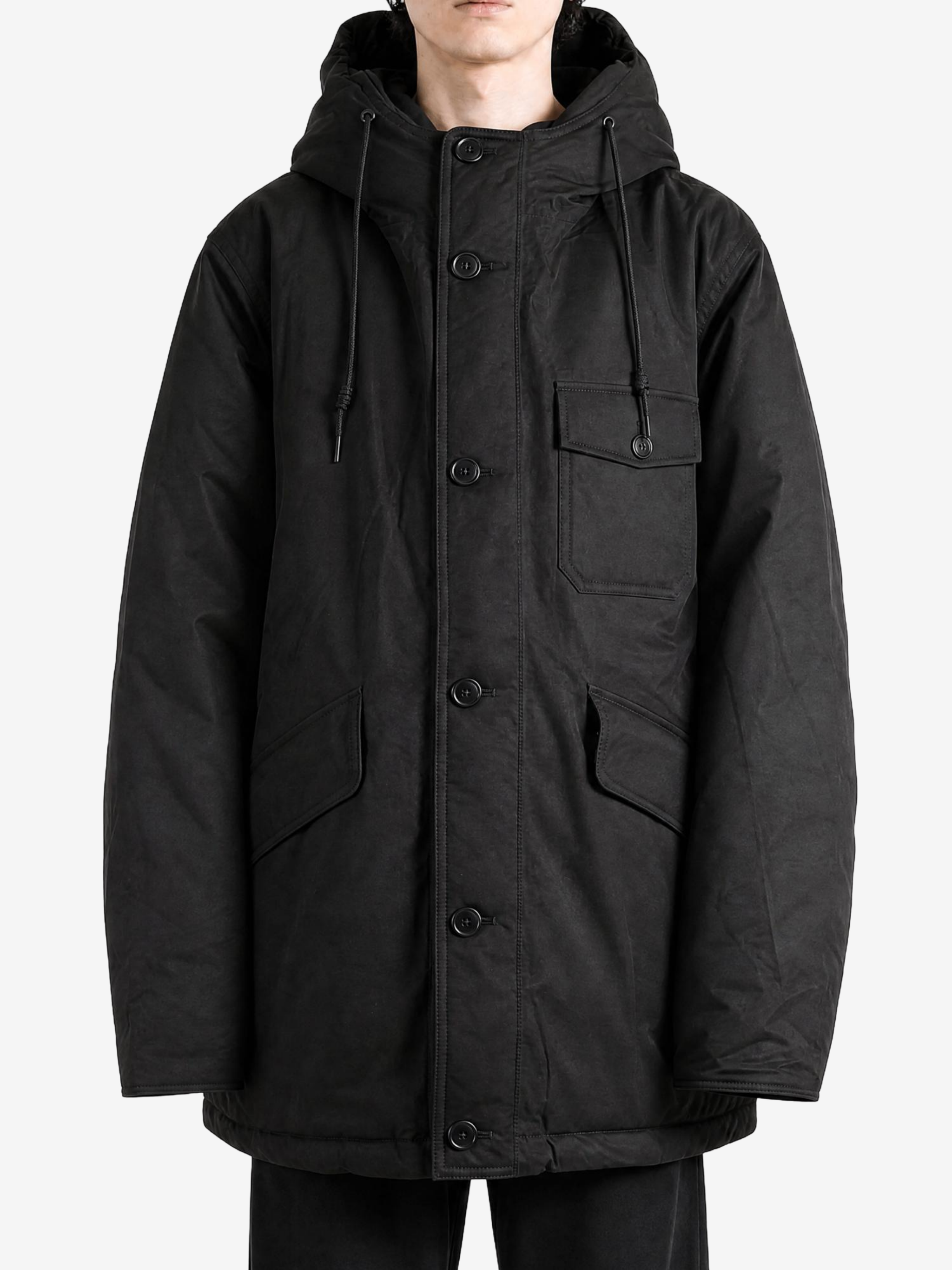 Black jacket, full body view