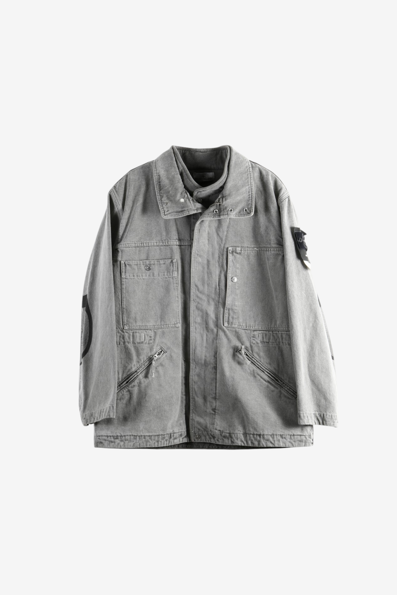 Grey jacket, front view