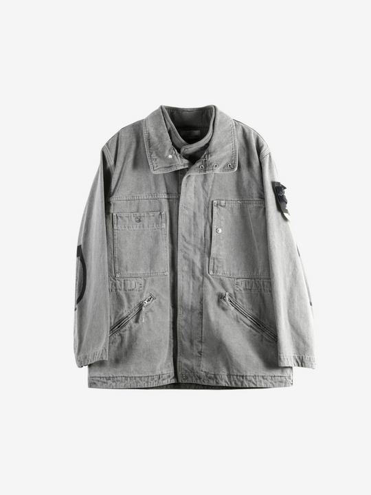 Grey jacket, front view