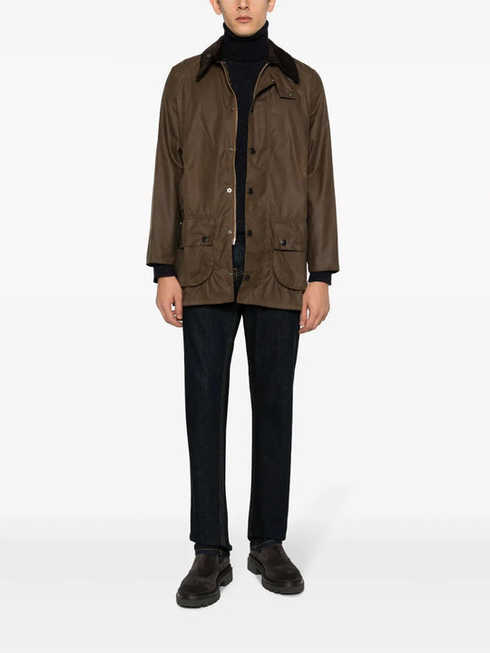 Brown jacket, full body view