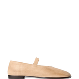 Beige loafer shoe,front view