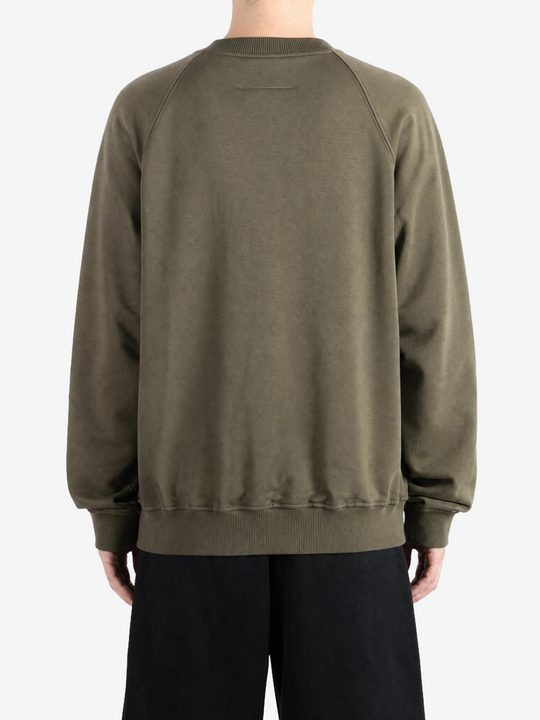 Green hoodie, full body view