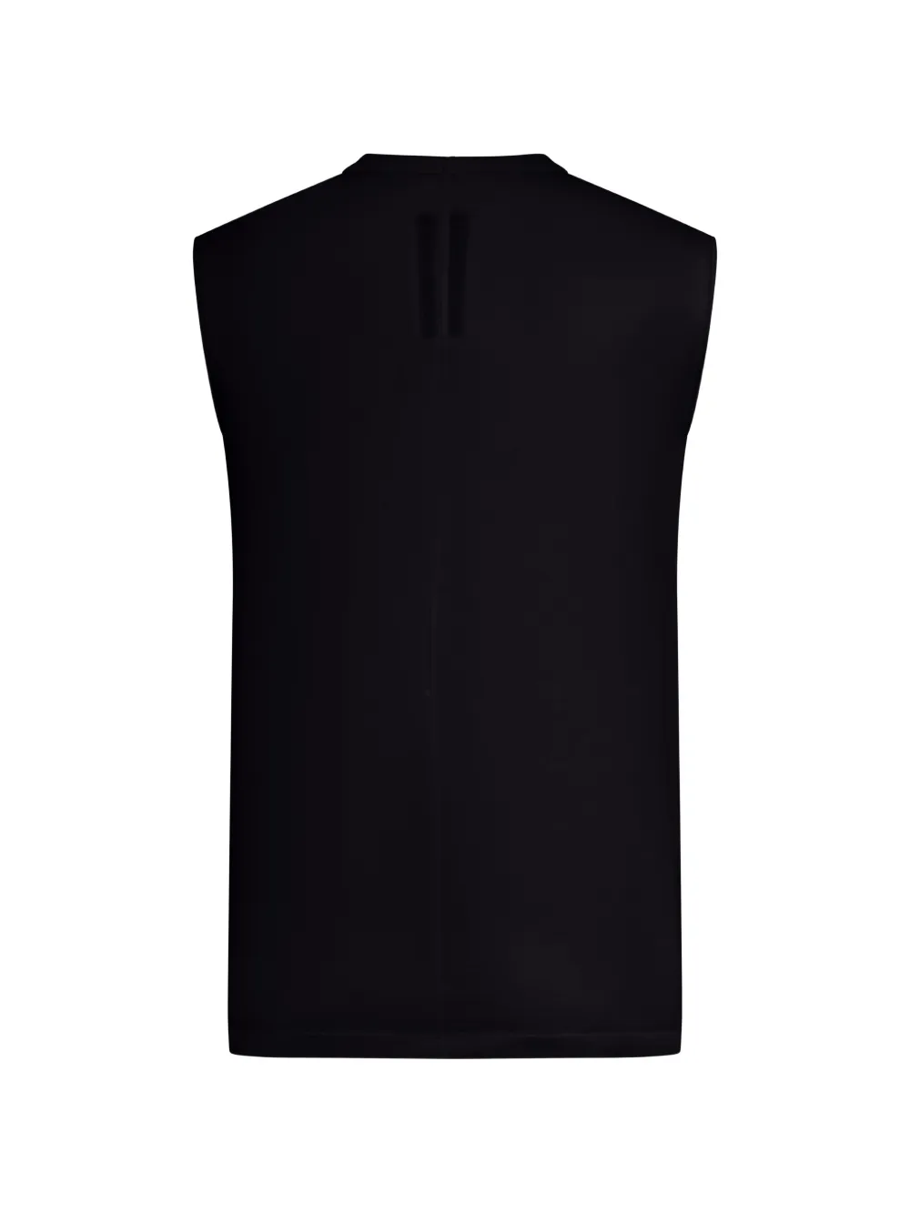 Black t-shirt, back view