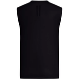 Black t-shirt, back view