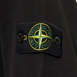 Close up of Black hoodie, showing texture of the 100% cotton fabric