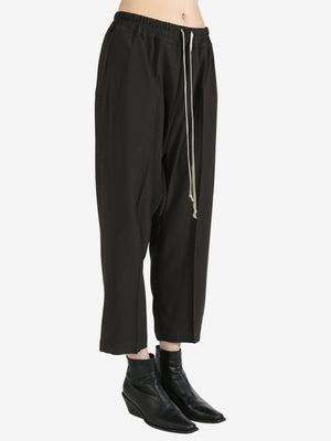 RICK OWENS - Women Drawstring Cropped Pants