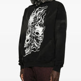 THUG CLUB - Men Hotheaded Riding Skull Hoodie