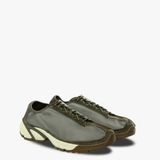 Green sneakers, side view