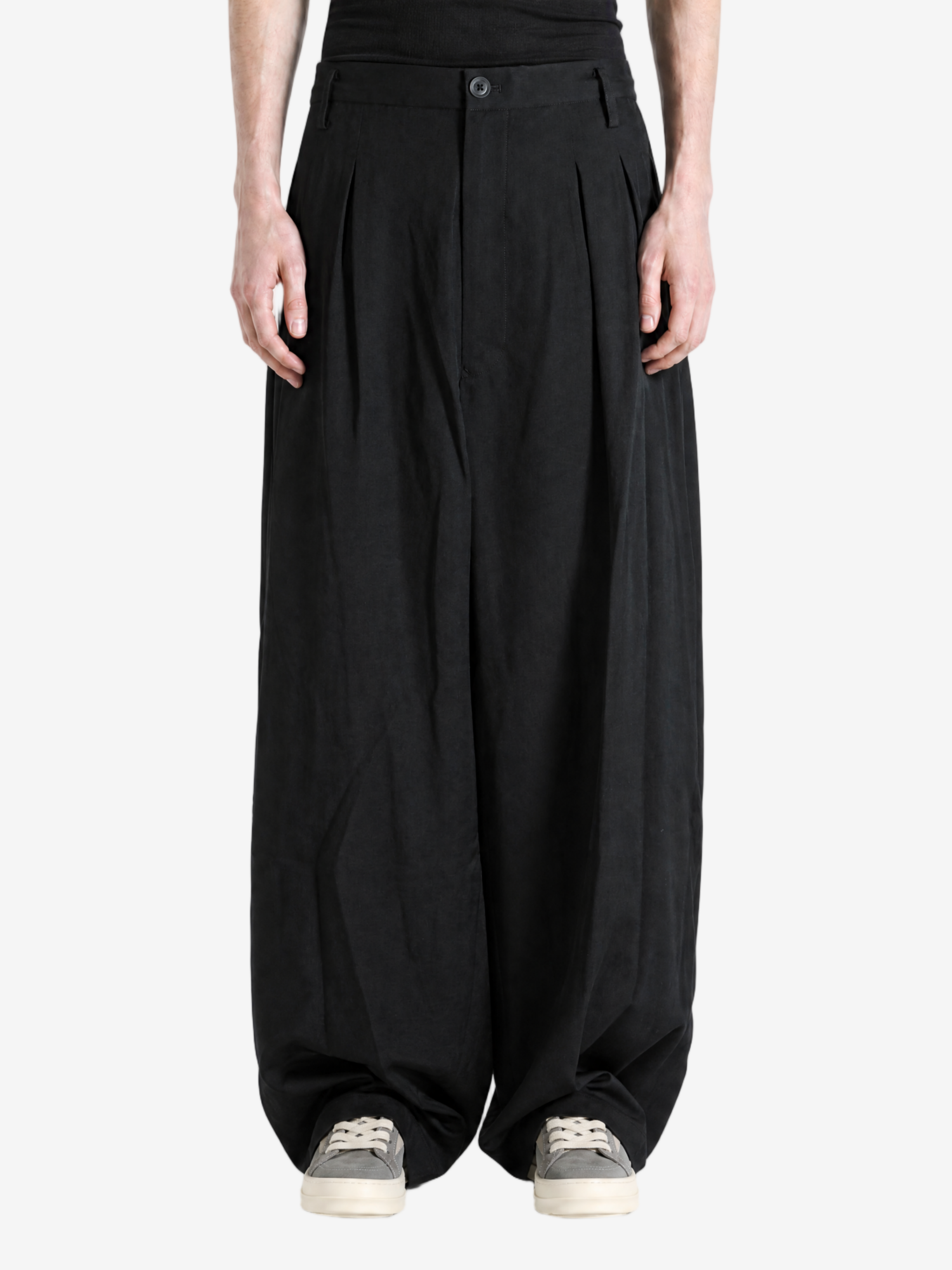 Black pants, full body view
