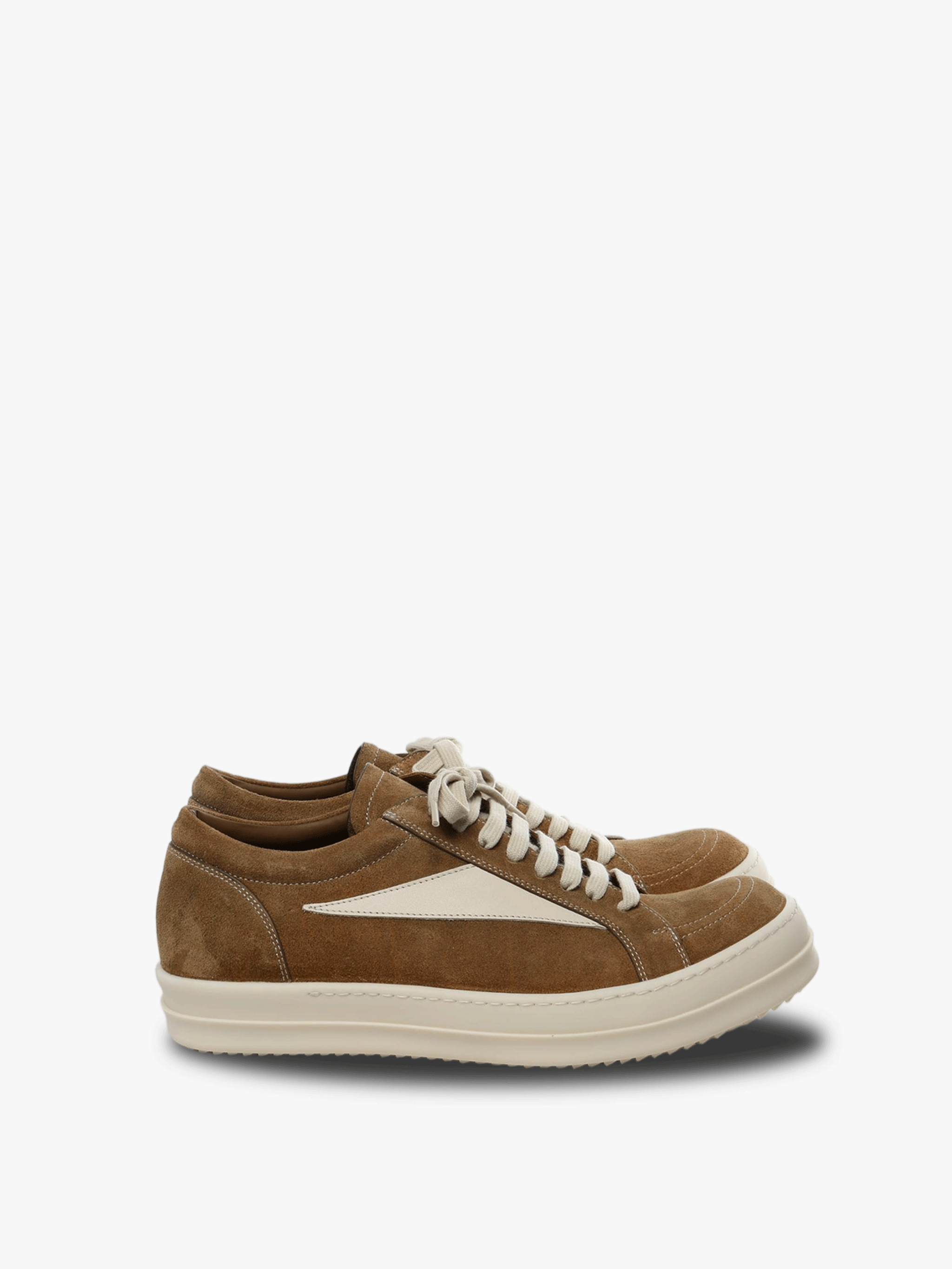 Brown sneakers, front view