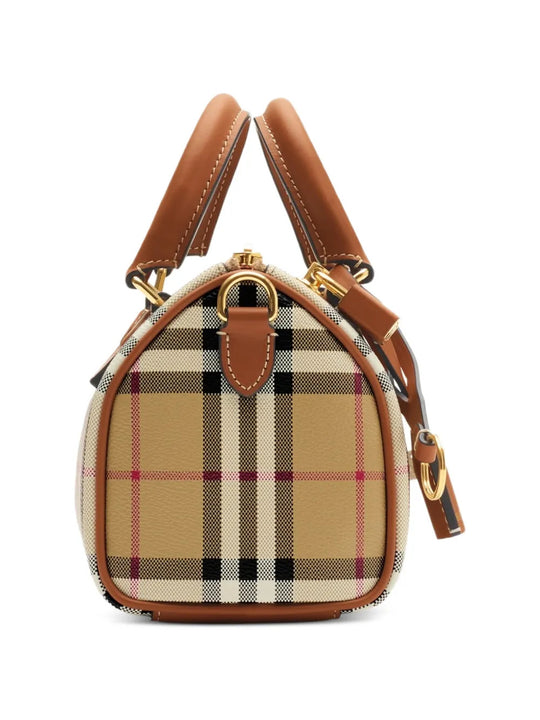 Tan bag, front view