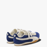 blue sneakers,back view