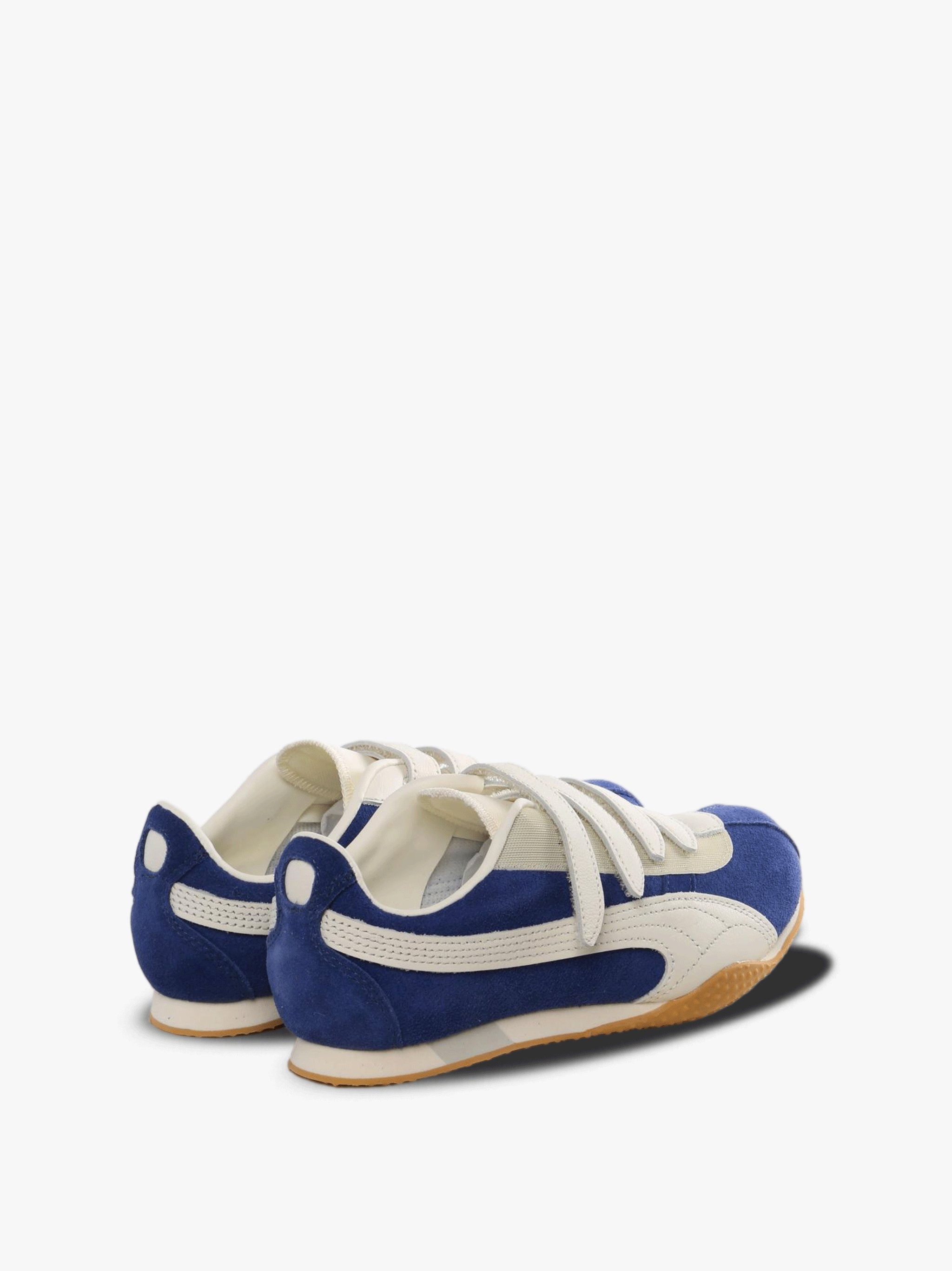 blue sneakers,back view