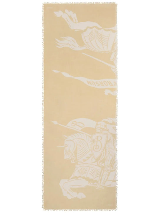 Tan scarf, front view