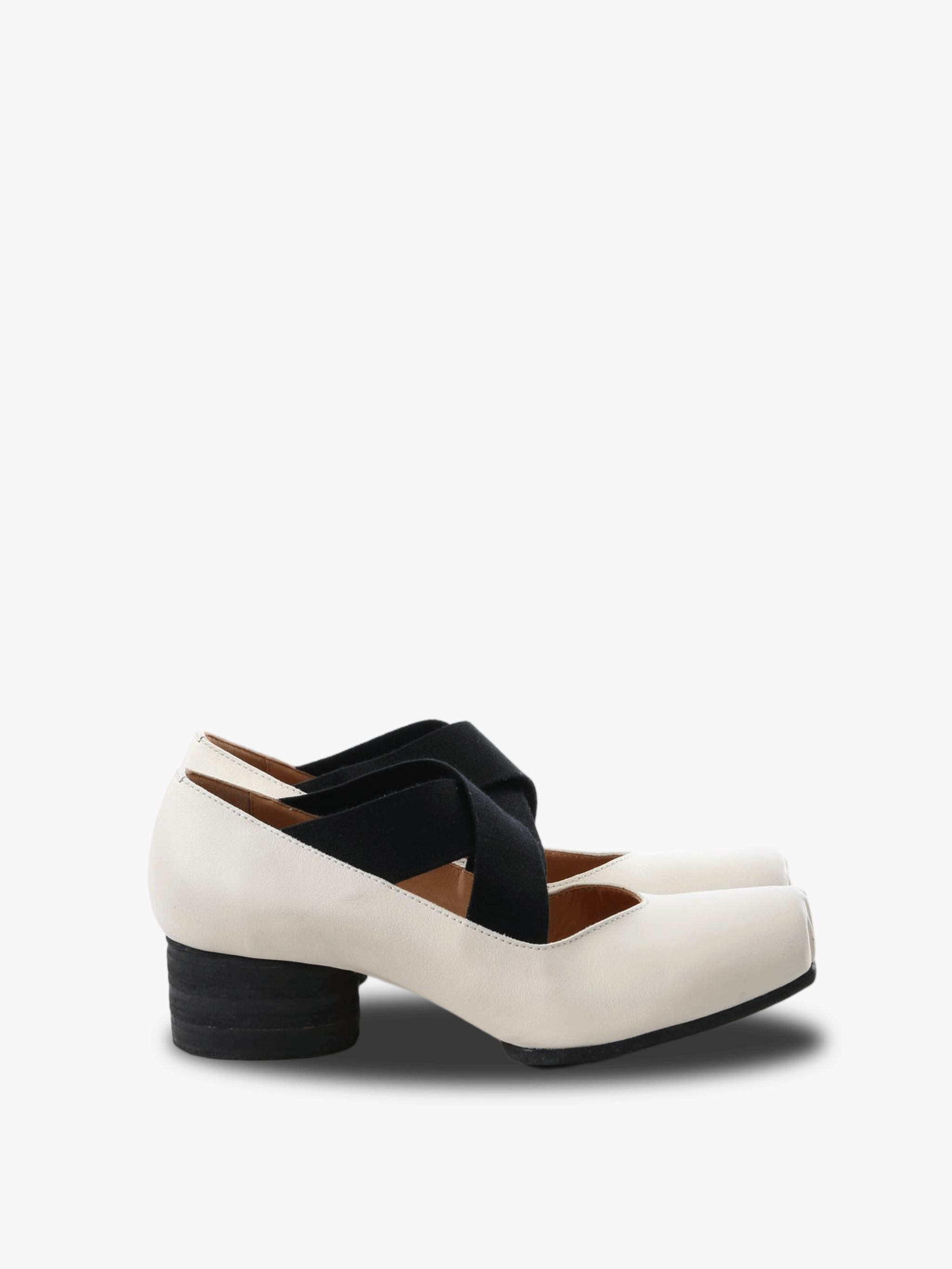 white shoes, front view