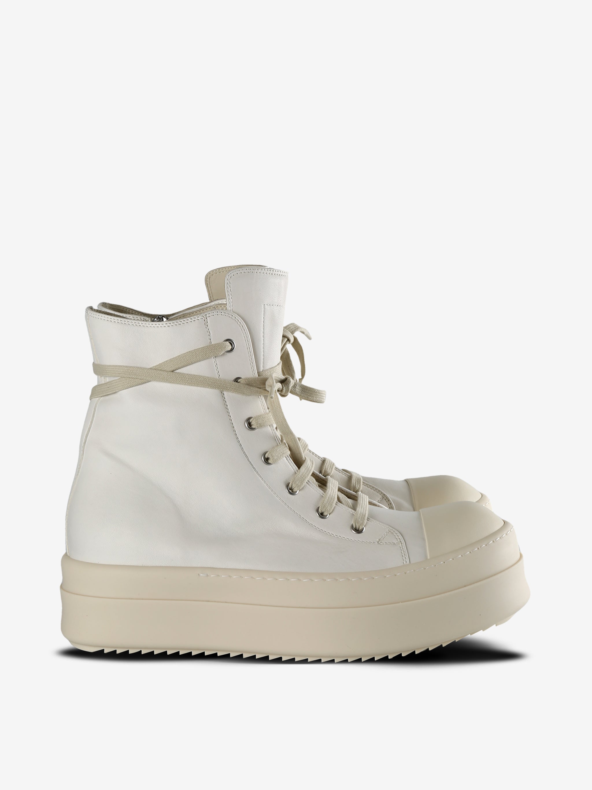 RICK OWENS - Men Scarpe In Pelle Mega Bumper Sneakers