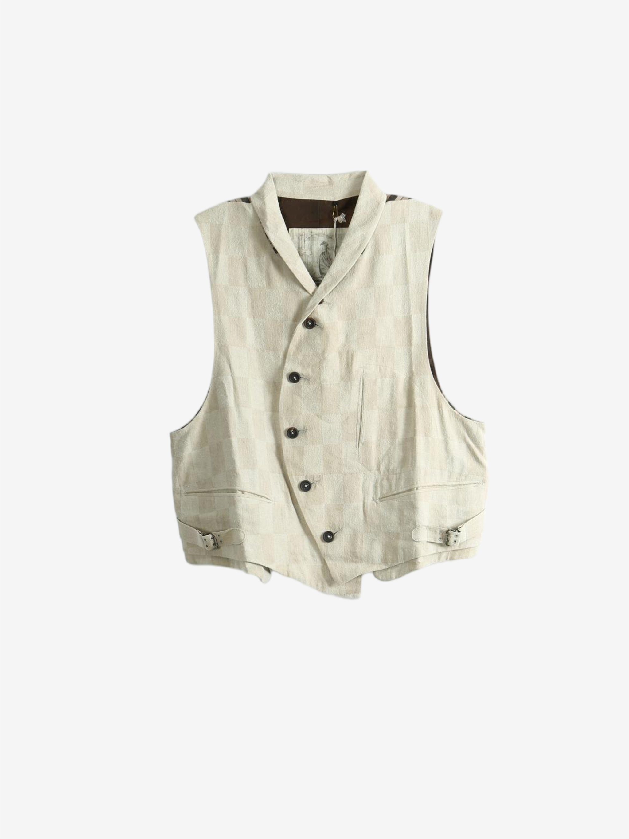 Tan jacket, front view
