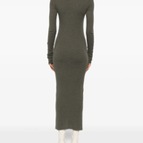 Green dress,full body view