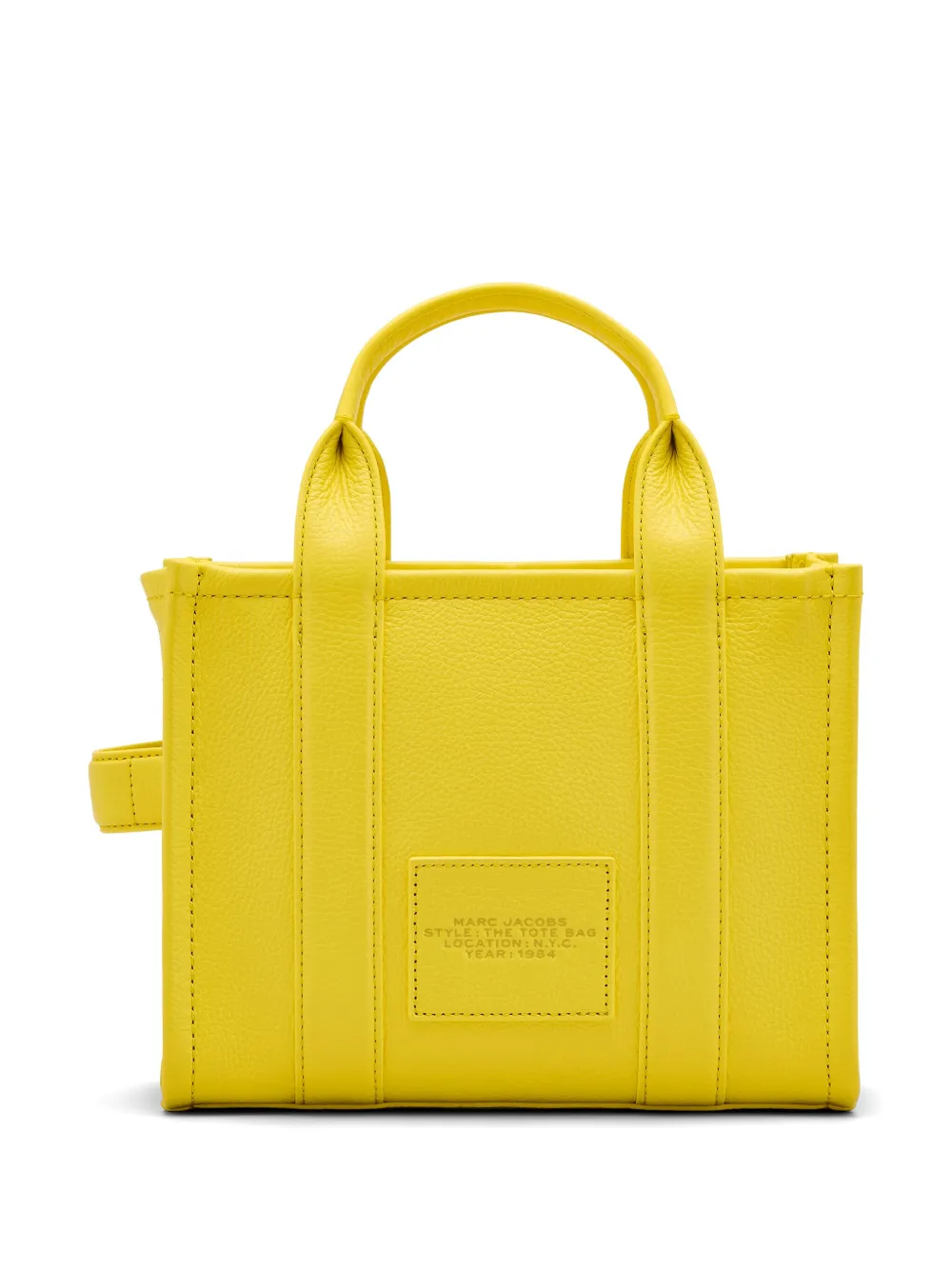 Yellow bags, back view