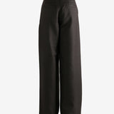 Brown pants worn by a person, showing the pants fit