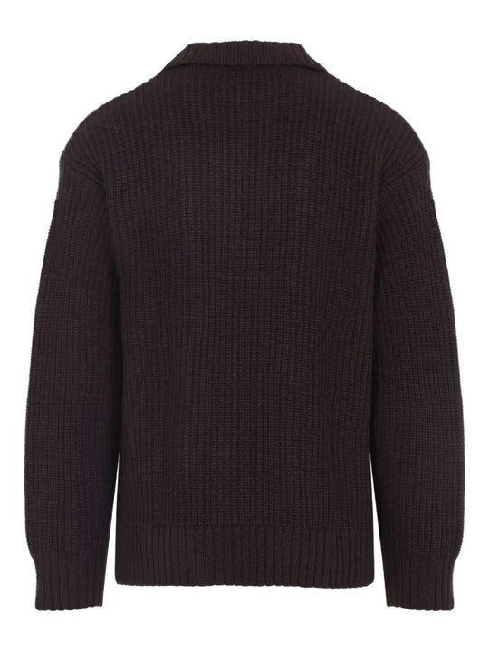 Brown jackets, back view