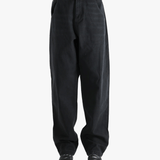 Black jean,worn by a person, showing the jeans fit