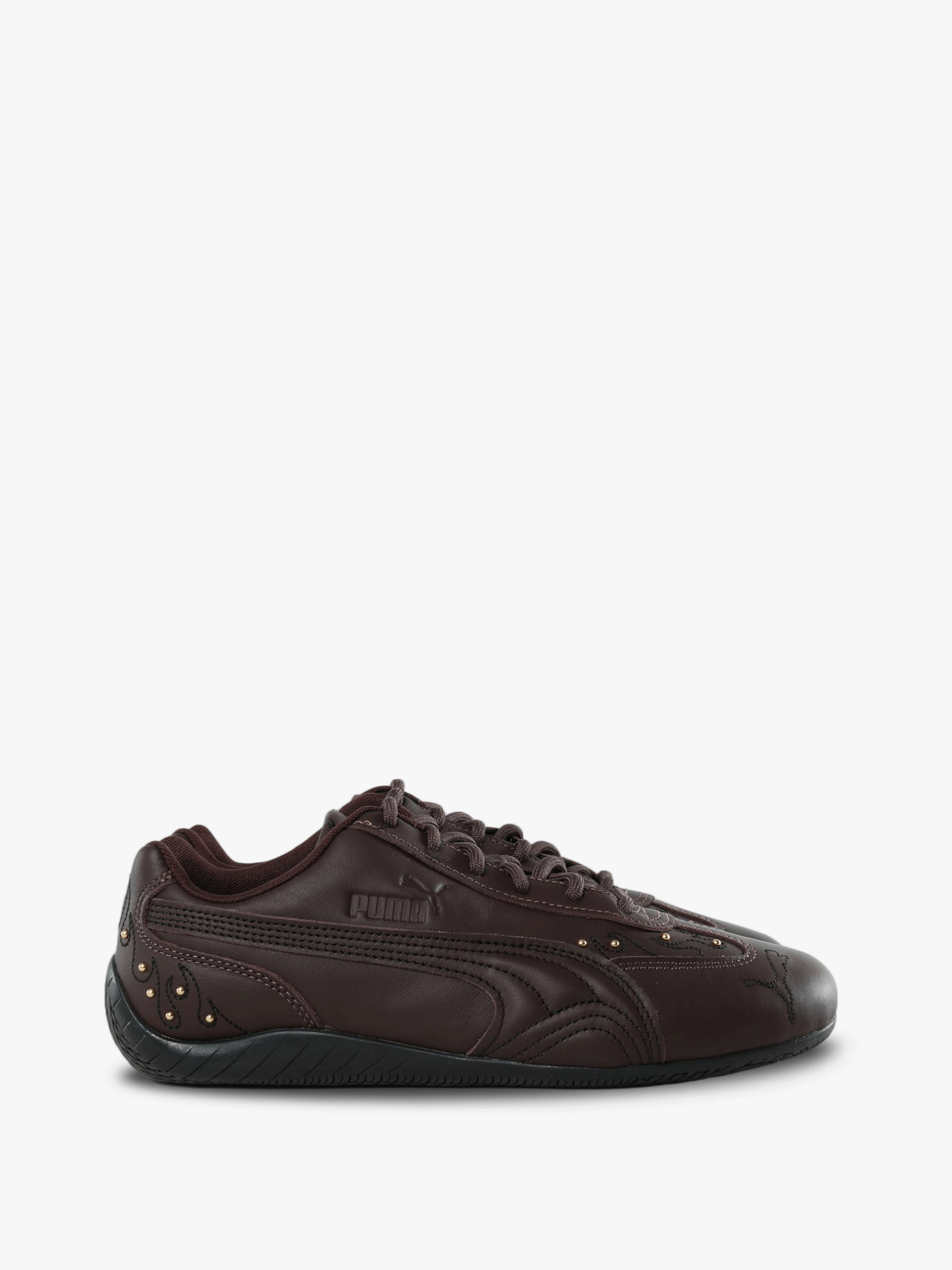 Brown shoes, side view
