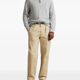 Grey knitwear, full body view