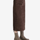 ATELIER NEW YORK - Women Suede Leather Skirt