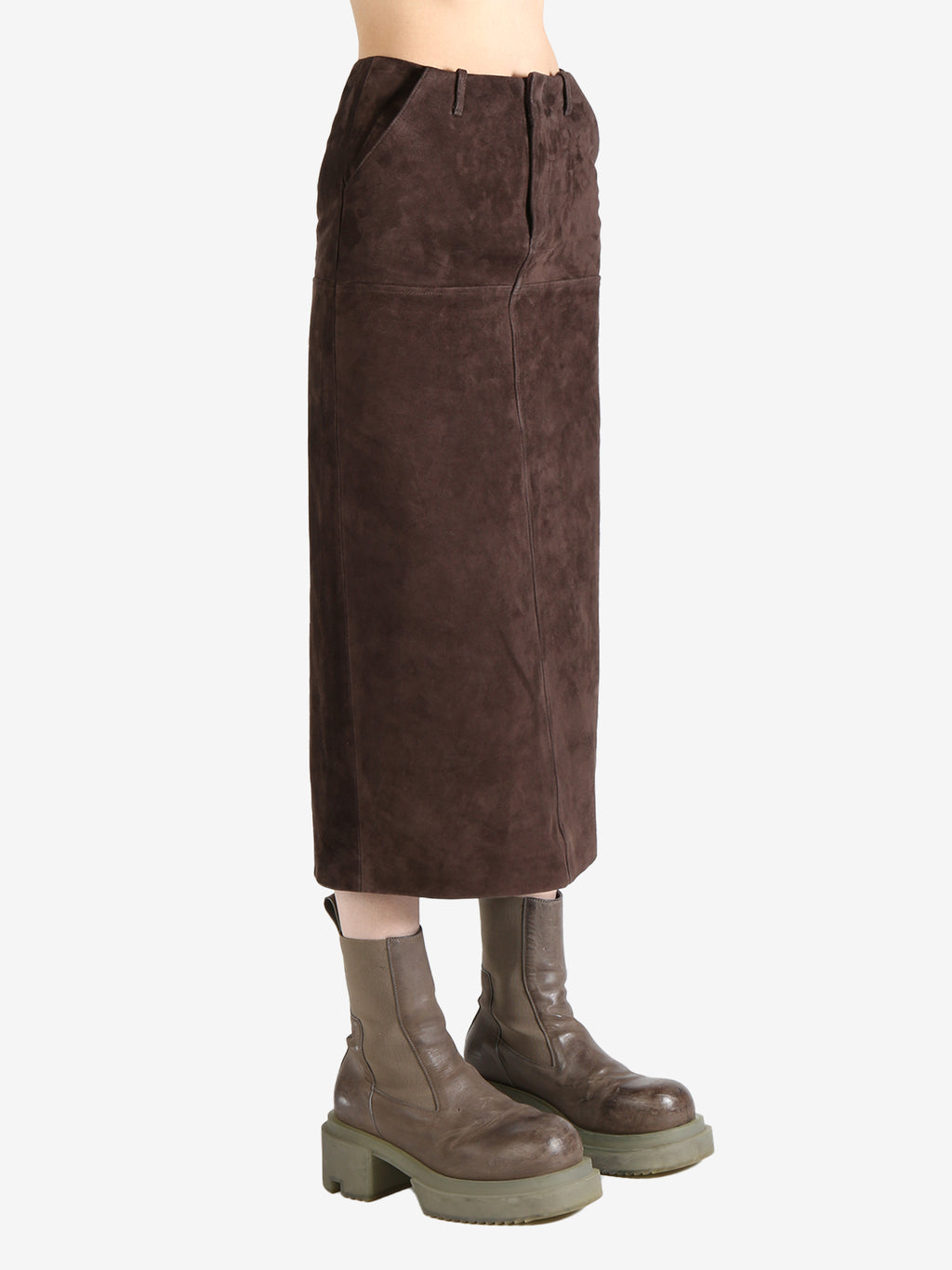 ATELIER NEW YORK - Women Suede Leather Skirt