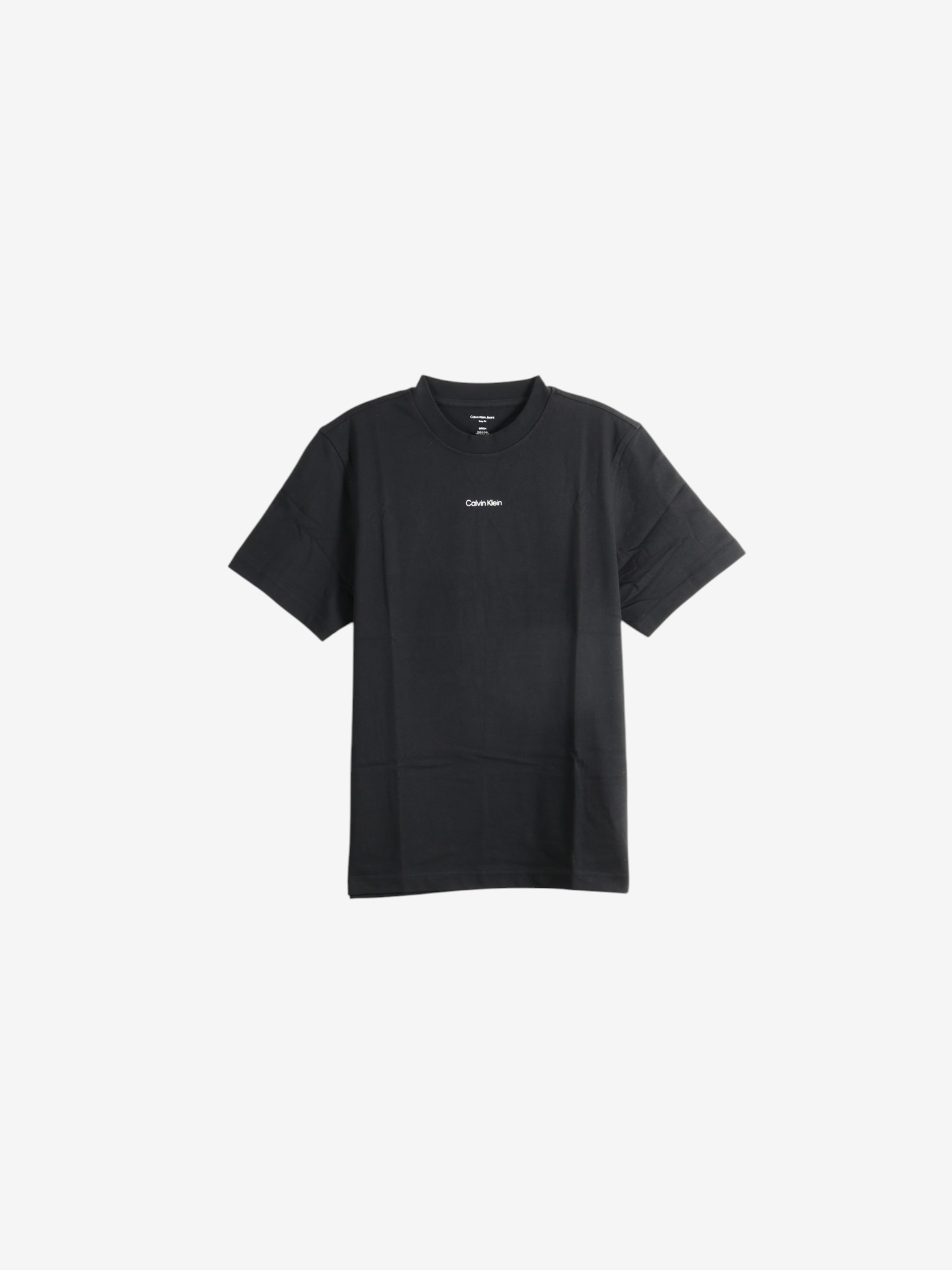 Black t-shirt, front view