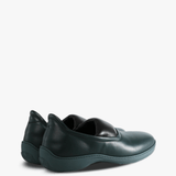 Green shoes, side view